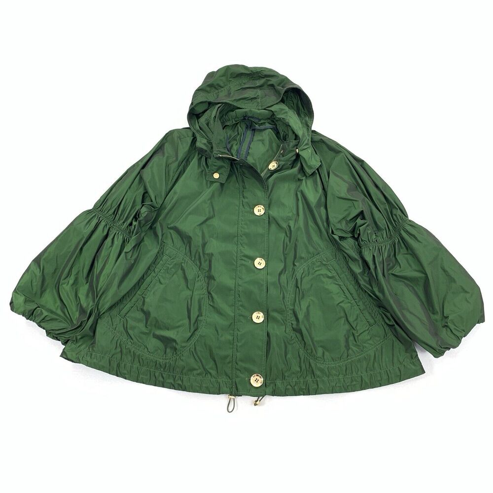 Allegri Milano Full Zip Overstated Sleeve Lightweight Jacket 48 US XL Dark Green